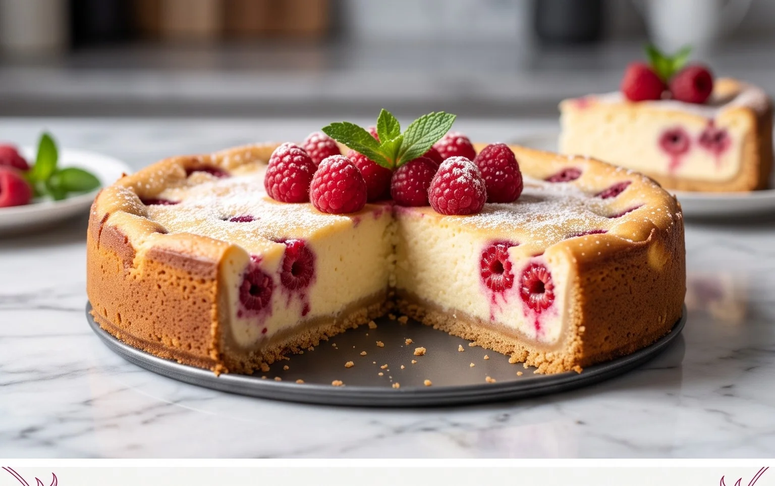 Einfacher Butterkekskuchen mit Himbeeren: Saftig & Lecker