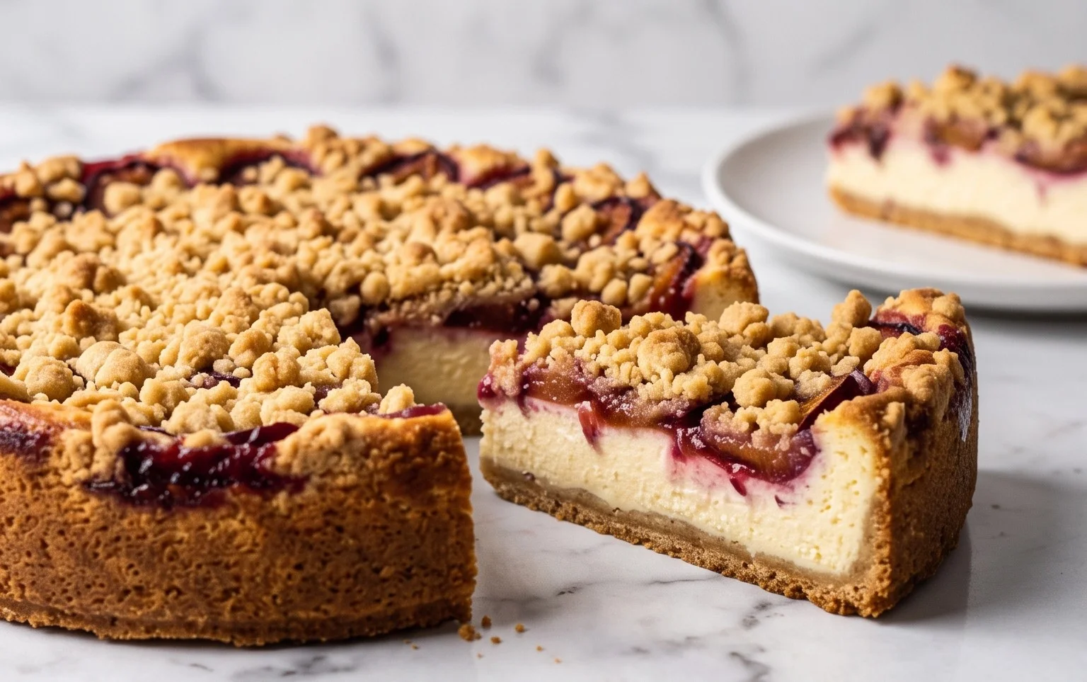 Zwetschgen-Streusel-Käsekuchen: Süß-saure Herbstfreude