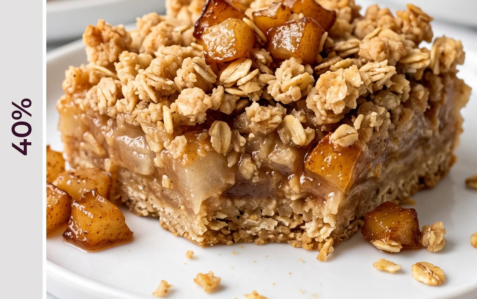 Healthy Pear Crumb Bars